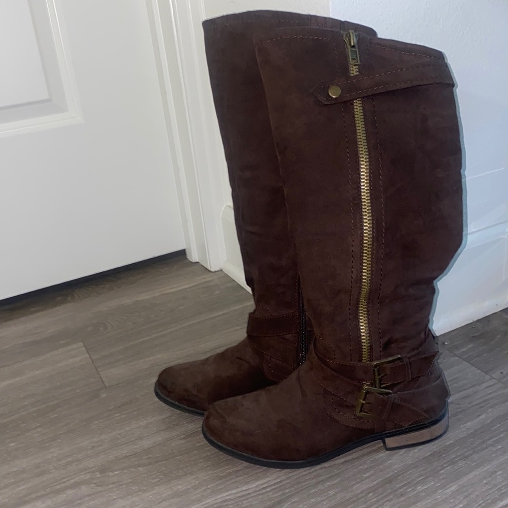 Brown Knee Boots